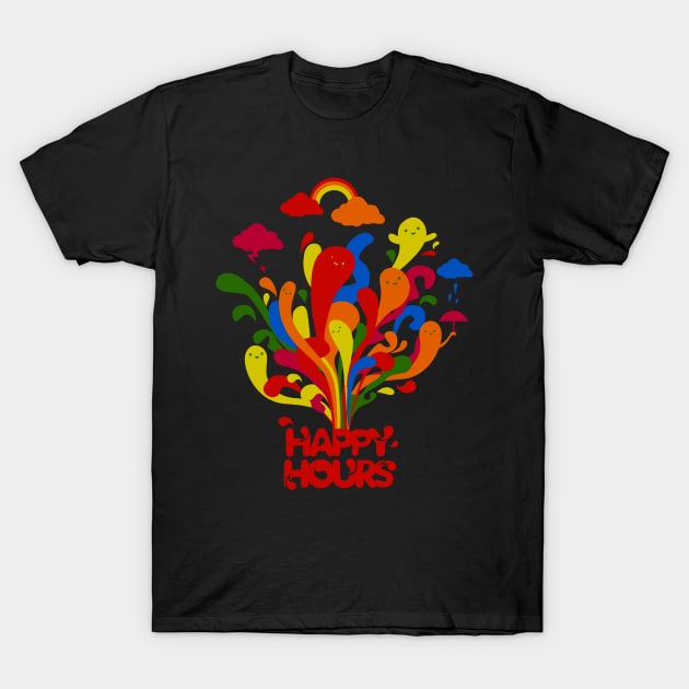 Happy Hours Time T-Shirt by Edelmiraed